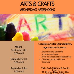 Arts and Crafts Sept poster