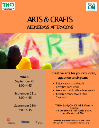 Arts and Crafts Sept poster