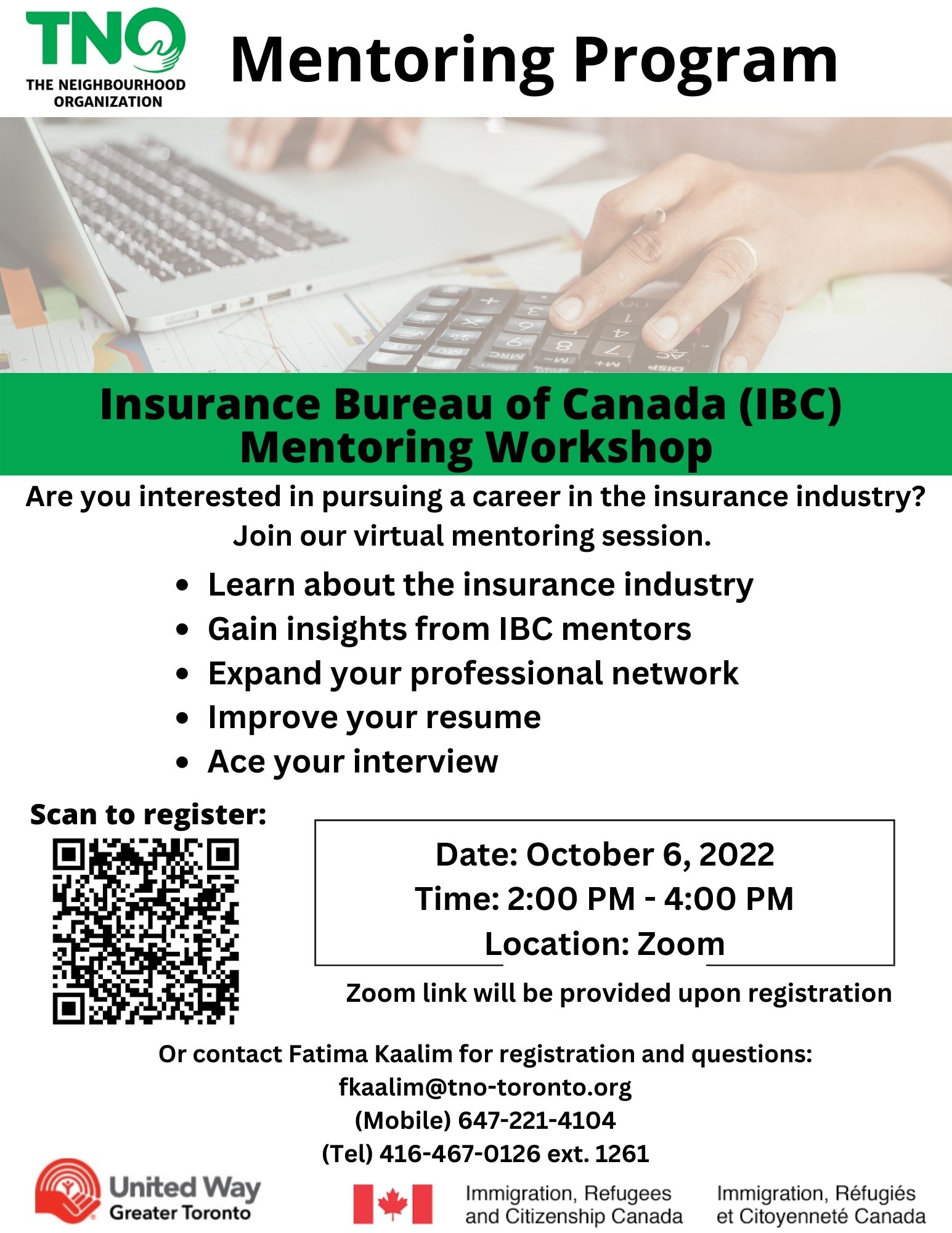 Insurance Bureau of Canada (IBC) event poster