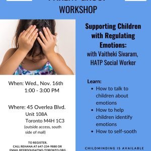 Parent Group - Supporting Children with Regulating Emotions