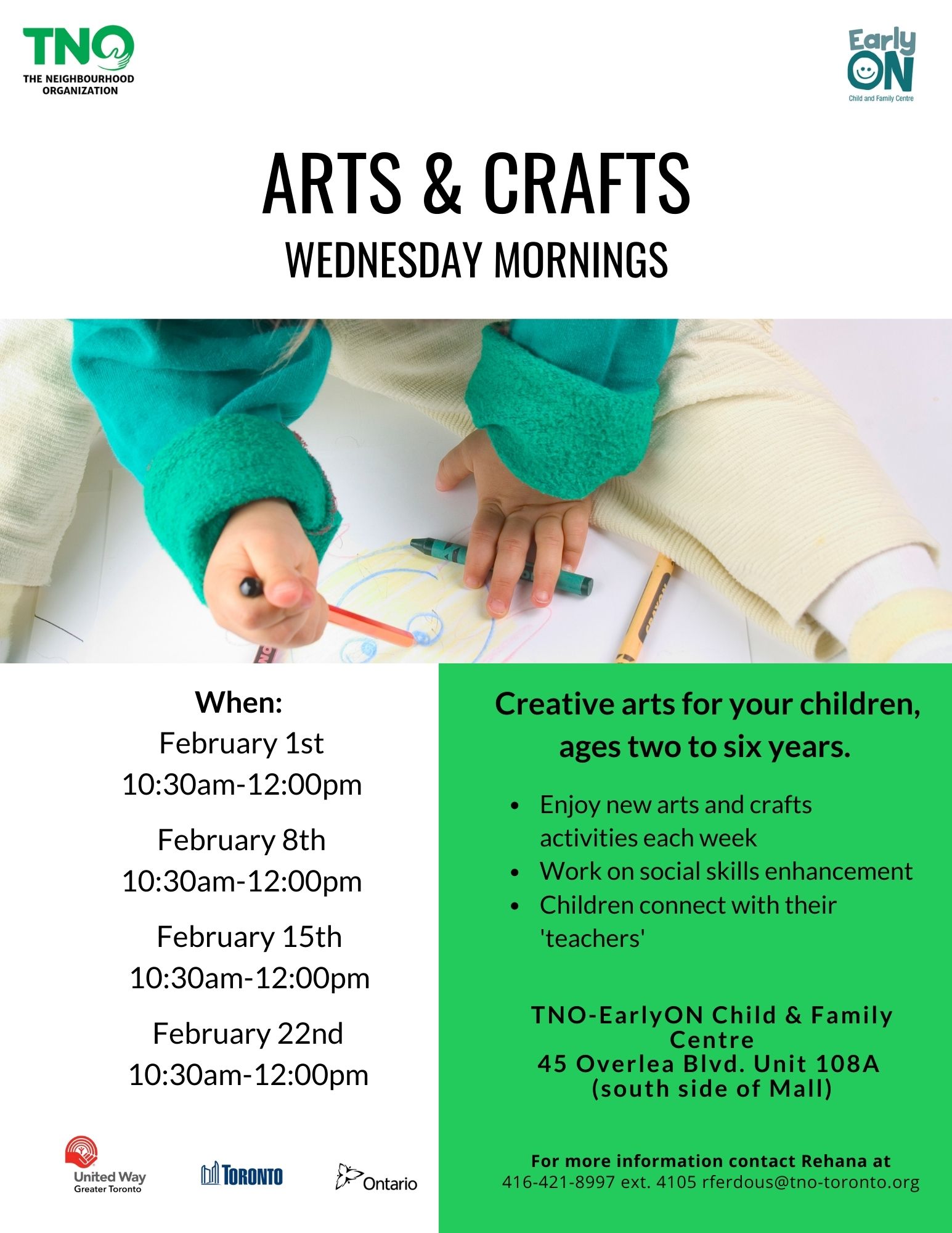 Arts & Crafts Wednesdays February 2023