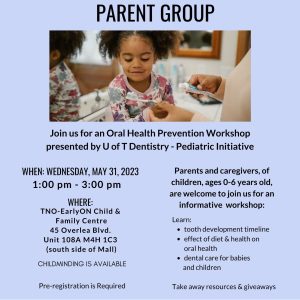 Parent Group - Oral Health Prevention Workshop