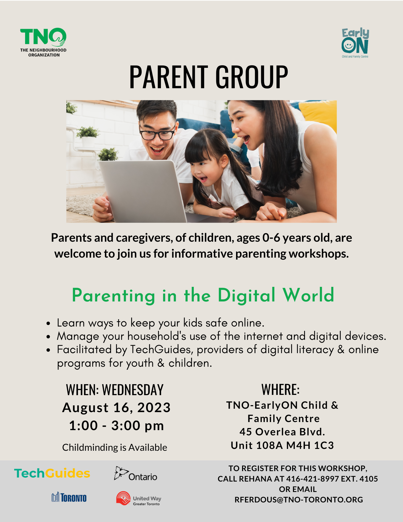 Parent Group workshop
