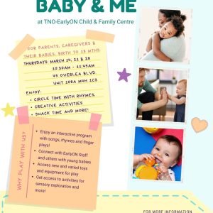 Please join us for Baby & Me at these set locations and times. Families  with babies ages 0-1 ar… – Ermineskin Cree Nation