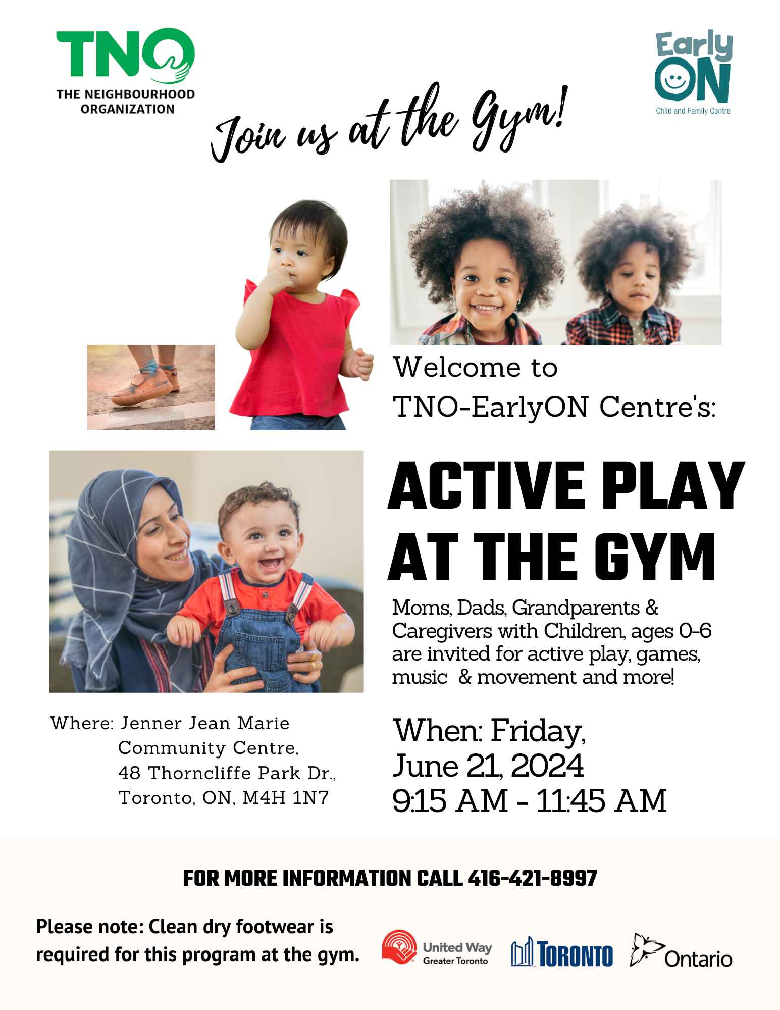 Active Play @ the Gym - June 21