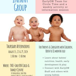 Infant Group - August 15, 22 & 29 2024