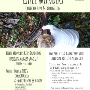 Little Wonders - Outdoor Fun & Exploration - August