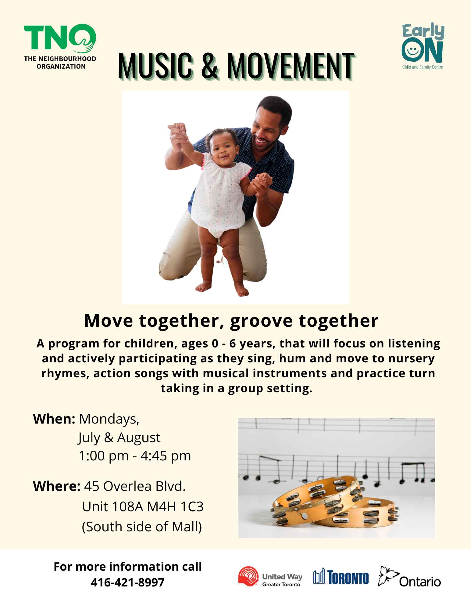 Music & Movement - July and August 2024