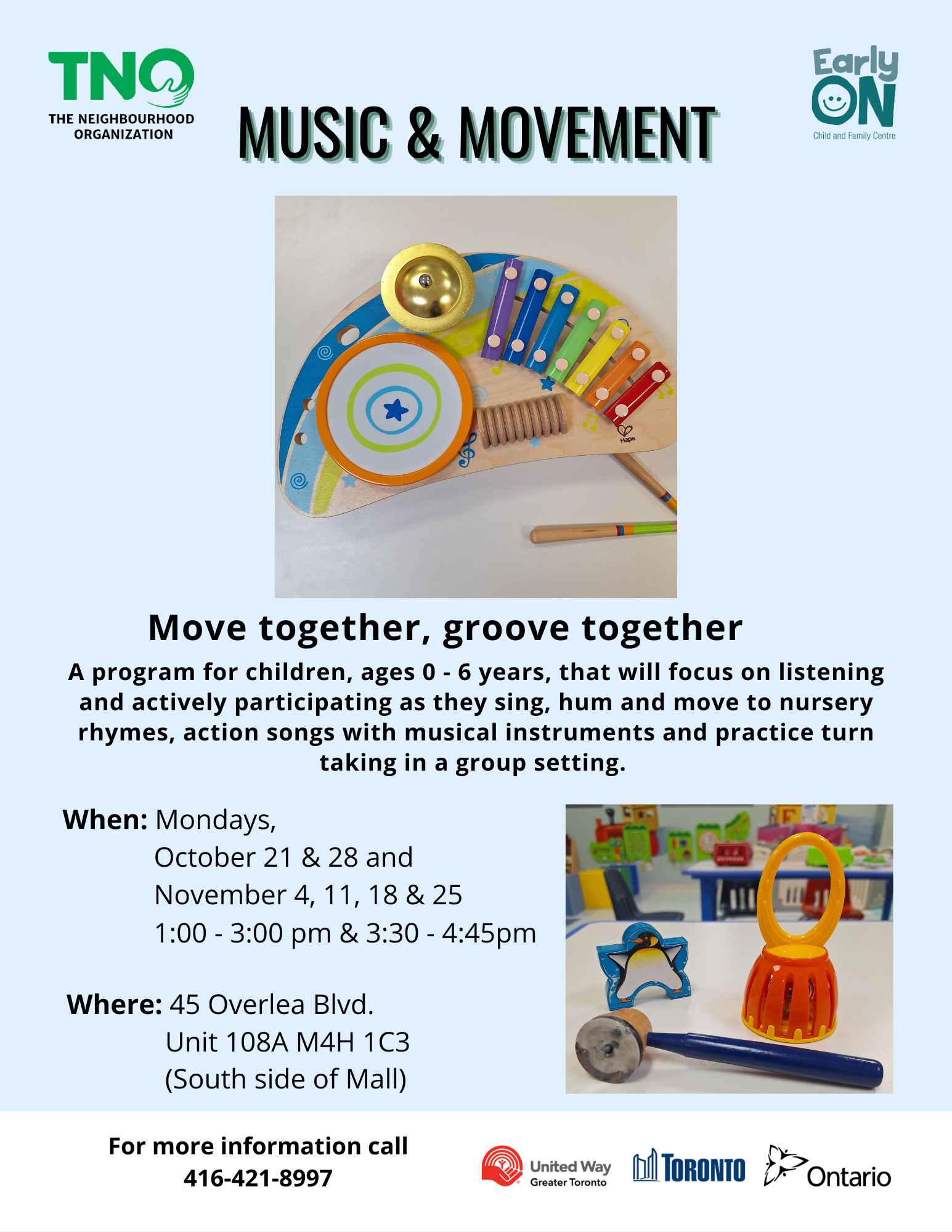 Music & Movement October and November 2024